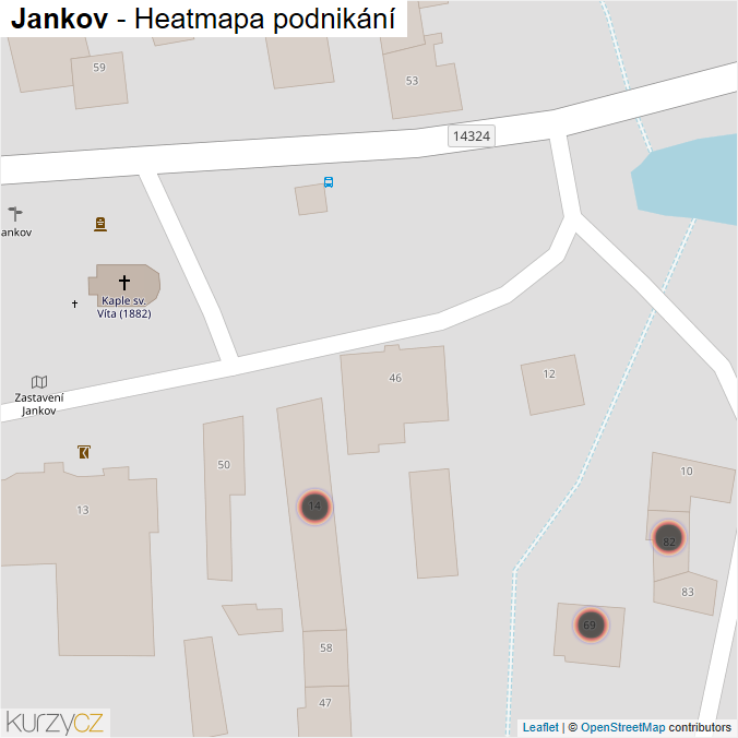 Mapa Jankov - Firmy v obci.