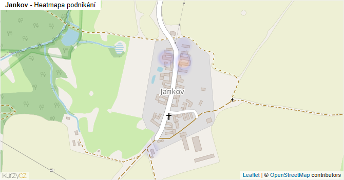 Jankov - mapa podnikání