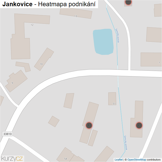 Mapa Jankovice - Firmy v obci.