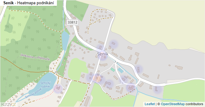 Seník - mapa podnikání