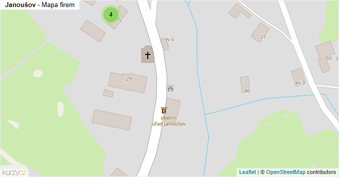Janoušov - mapa firem