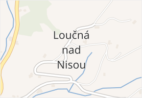 Loučná nad Nisou v obci Janov nad Nisou - mapa části obce