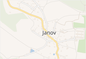Janov v obci Janov - mapa části obce