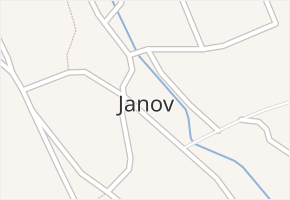 Janov v obci Janov - mapa části obce