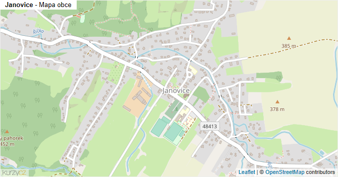 Janovice - mapa obce