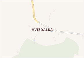 Hvízdalka v obci Janovice nad Úhlavou - mapa části obce