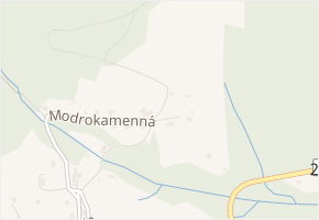 Modrokamenná v obci Janské Lázně - mapa ulice