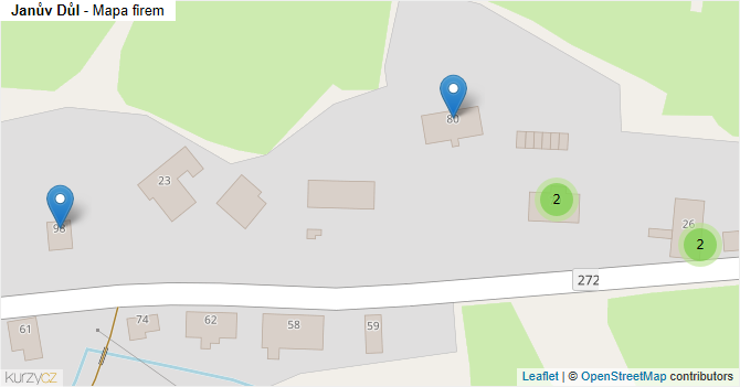 Janův Důl - mapa firem
