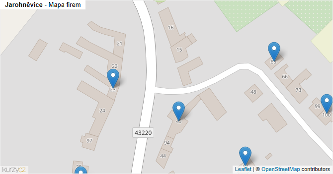 Jarohněvice - mapa firem