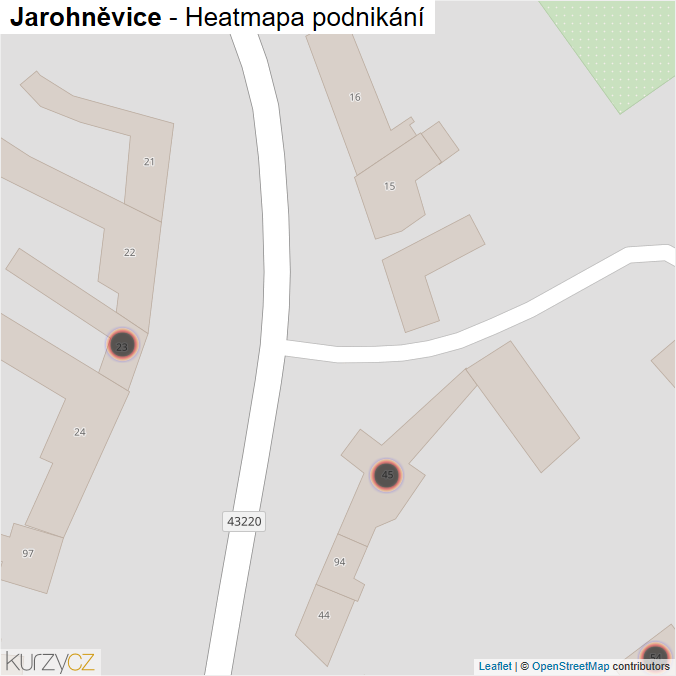 Mapa Jarohněvice - Firmy v obci.