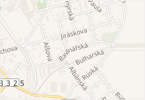 Bavlnářská v obci Jaroměř - mapa ulice