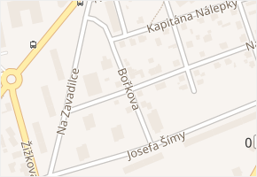 Bořkova v obci Jaroměř - mapa ulice