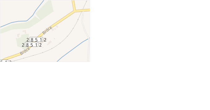 Brdce v obci Jaroměř - mapa ulice