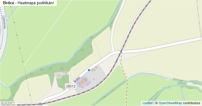 Brdce - mapa podnikání