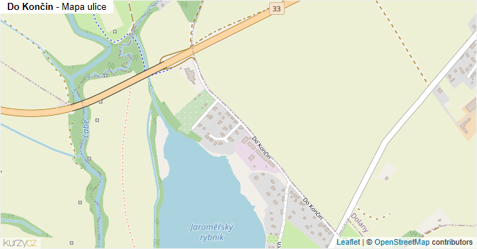 Do Končin - mapa ulice