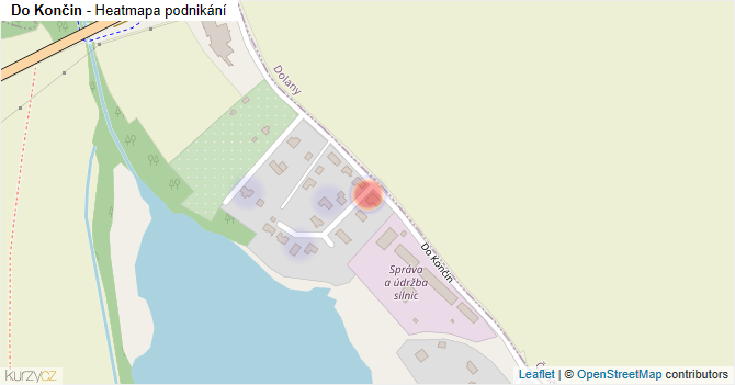 Do Končin - mapa podnikání