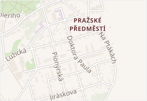 Doktora Paula v obci Jaroměř - mapa ulice