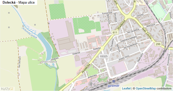 Dolecká - mapa ulice
