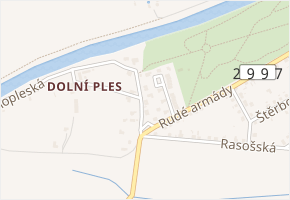 Dolnopleská v obci Jaroměř - mapa ulice