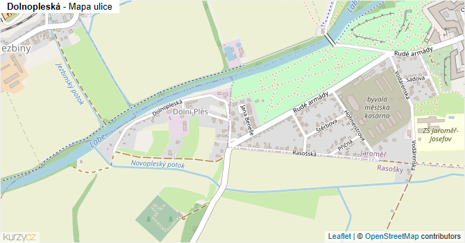 Dolnopleská - mapa ulice