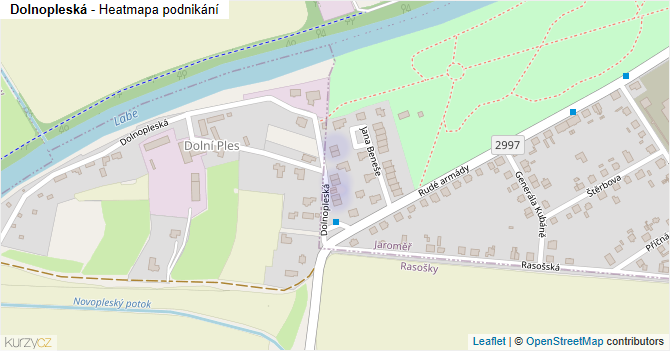 Dolnopleská - mapa podnikání