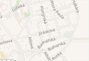 Jiráskova v obci Jaroměř - mapa ulice