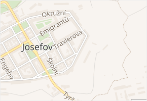 Jízdecká v obci Jaroměř - mapa ulice