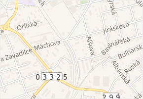 Karla Langra v obci Jaroměř - mapa ulice