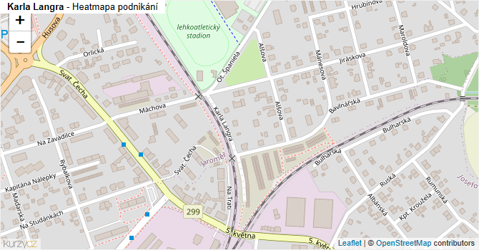 Karla Langra - mapa podnikání