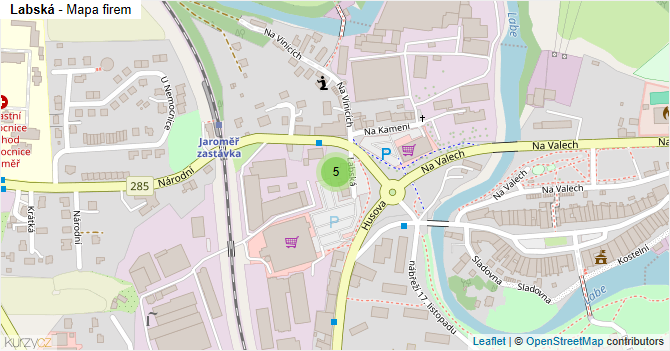 Labská - mapa firem