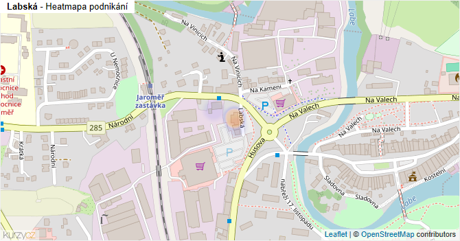 Labská - mapa podnikání