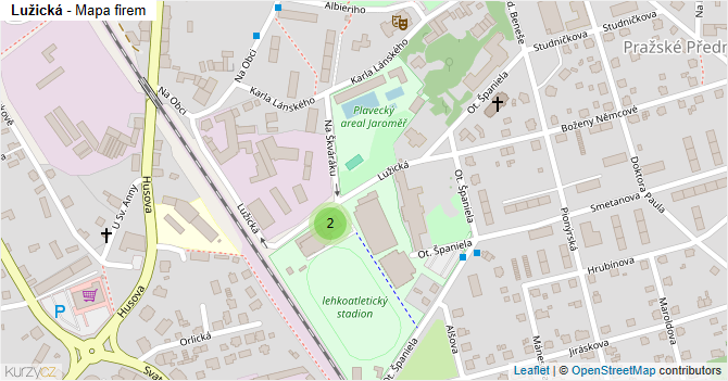 Lužická - mapa firem