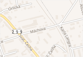 Máchova v obci Jaroměř - mapa ulice