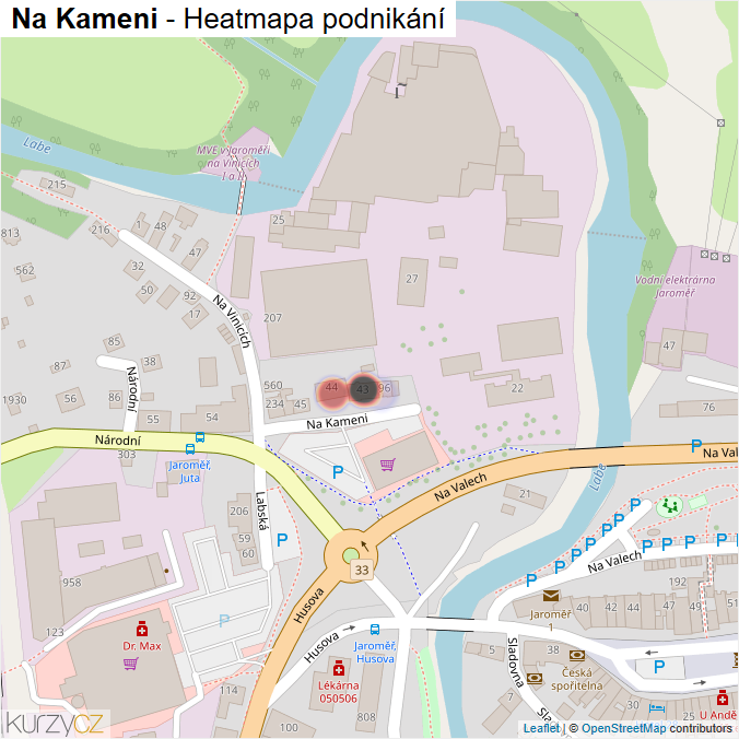 Mapa Na Kameni - Firmy v ulici.
