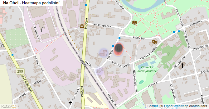 Na Obci - mapa podnikání