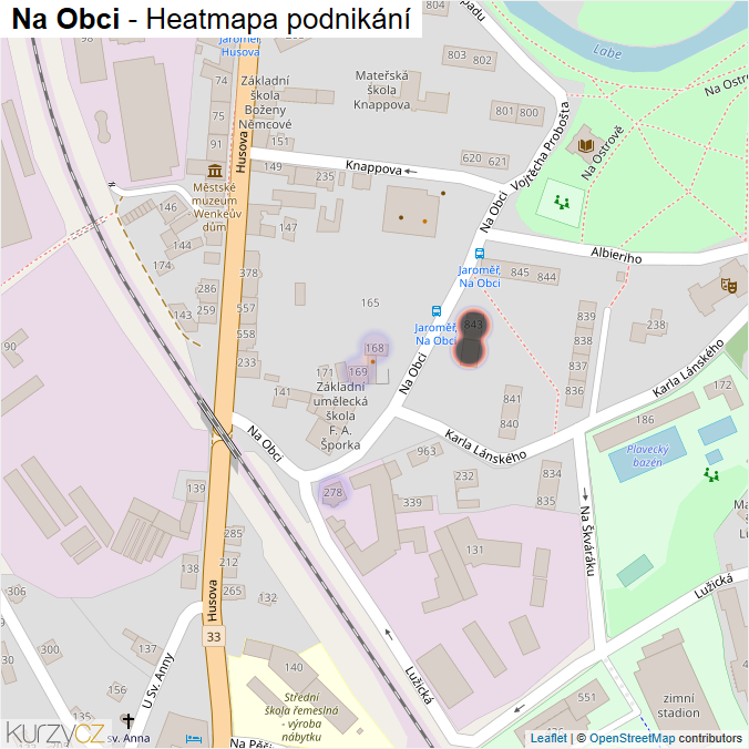 Mapa Na Obci - Firmy v ulici.