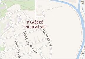 Na Ptákách v obci Jaroměř - mapa ulice