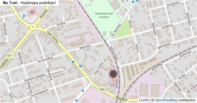 Na Trati - mapa podnikání