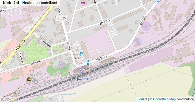Nádražní - mapa podnikání