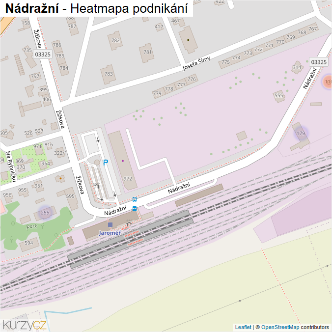 Mapa Nádražní - Firmy v ulici.