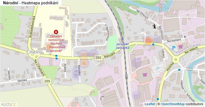Národní - mapa podnikání