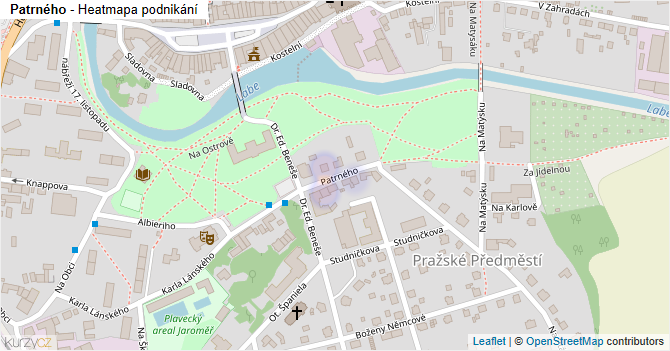 Patrného - mapa podnikání