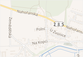 Polní v obci Jaroměř - mapa ulice