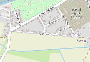 Rasošská v obci Jaroměř - mapa ulice