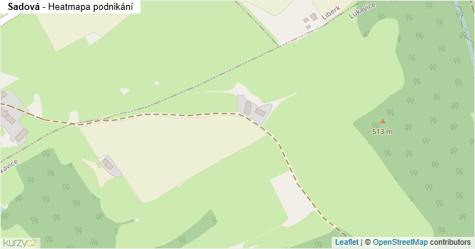 Sadová - mapa podnikání