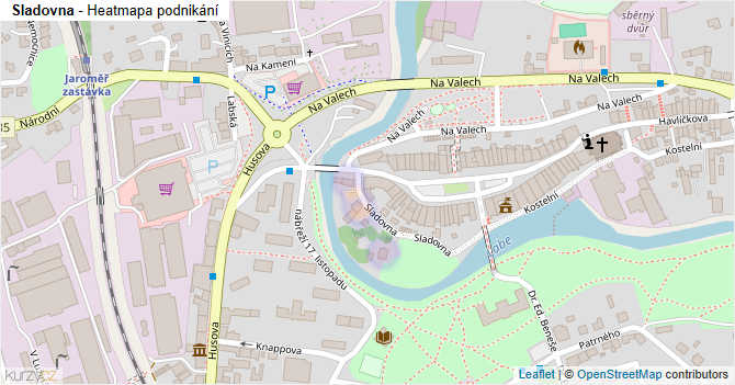 Sladovna - mapa podnikání