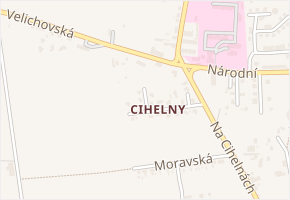 Slezská v obci Jaroměř - mapa ulice
