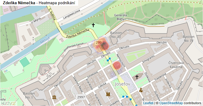 Zdeňka Němečka - mapa podnikání