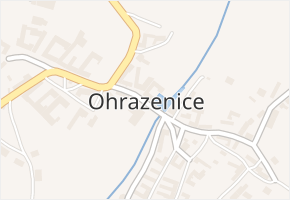 Ohrazenice v obci Jaroměřice nad Rokytnou - mapa části obce
