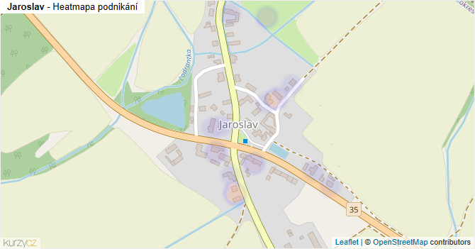 Jaroslav - mapa podnikání